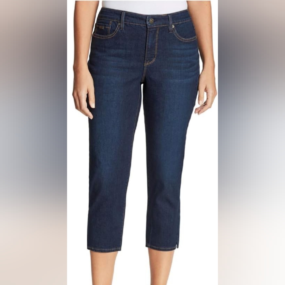Nine West Chrystie Capri Jeans Women's Size 14 Soft Touch Denim MSRP $59.50